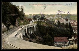 AK St. Gallen, Viadukt der Gottfried-Kellerstrasse
