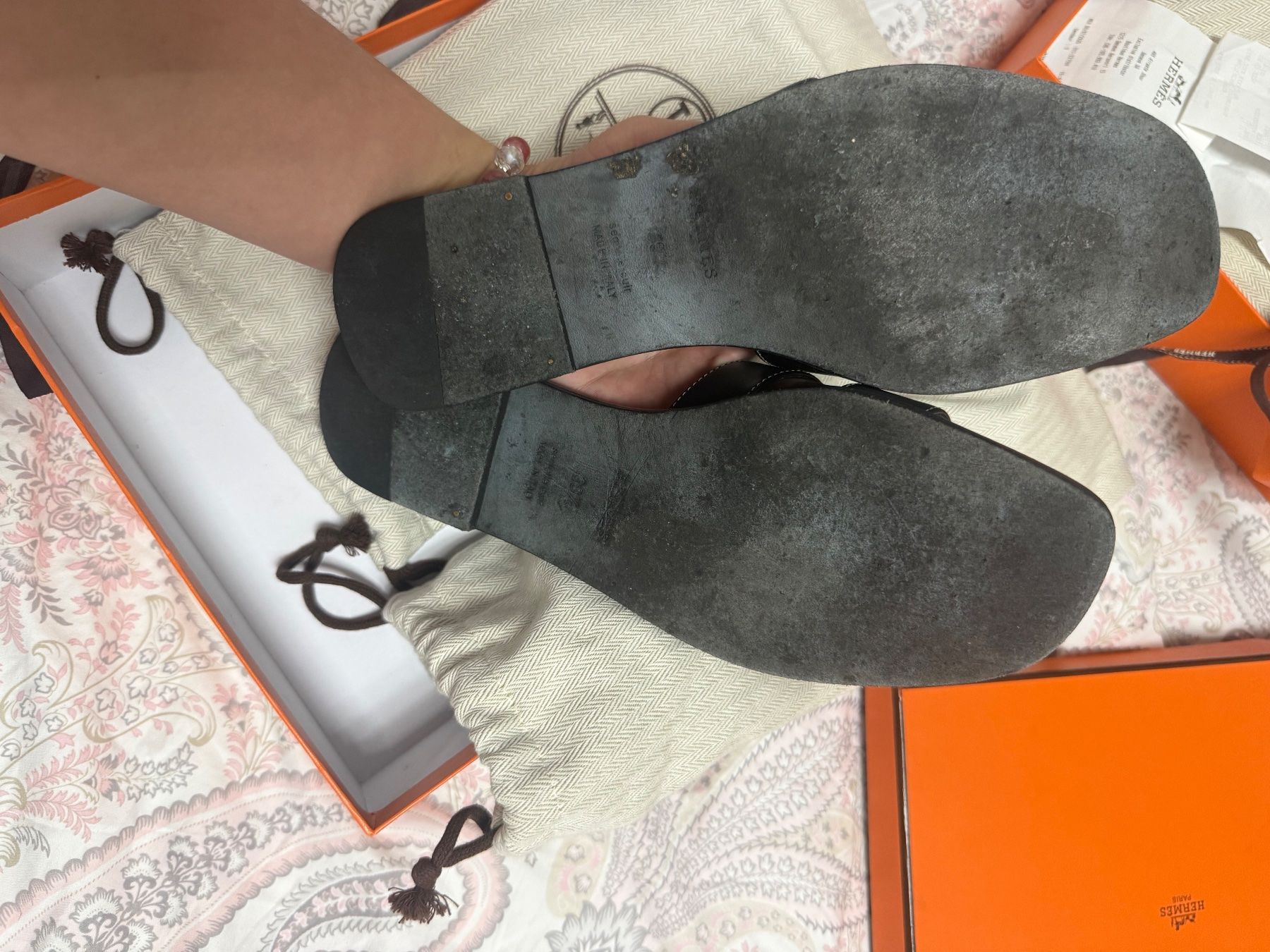 Hermès Chaussures femmes: Hermes Oran 39.5 – D'occasion à St-leonard par Lilliii 4