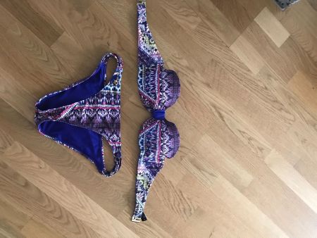 Bikini blue and pink