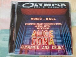 Cd Alice Dona - 40 ans déjà - A l'Olympia - ( Double album )