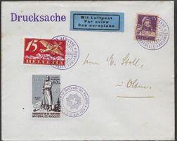 1924 Brief Rangiers Lausanne Mischfr. Vignette selten ab 1.-