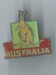Plaketten & Abzeichen: Australien Känguru, Pin – Gebraucht aus Zürich von t24_de