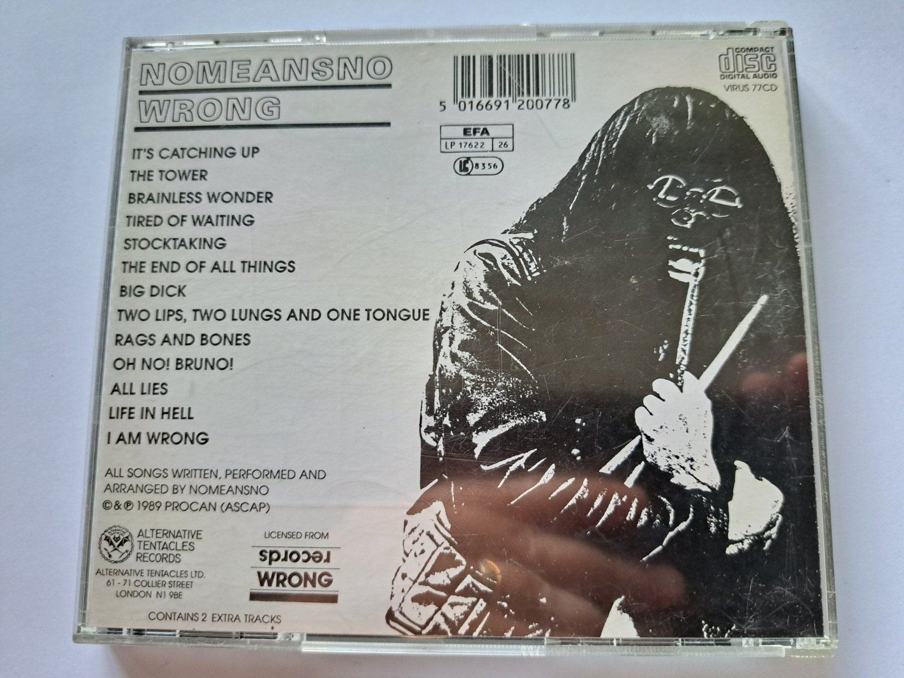 CD: CD Nomeansno – Wrong ( Hardcore Punk ) – Usato da Pully venduto da bro_n52j 1