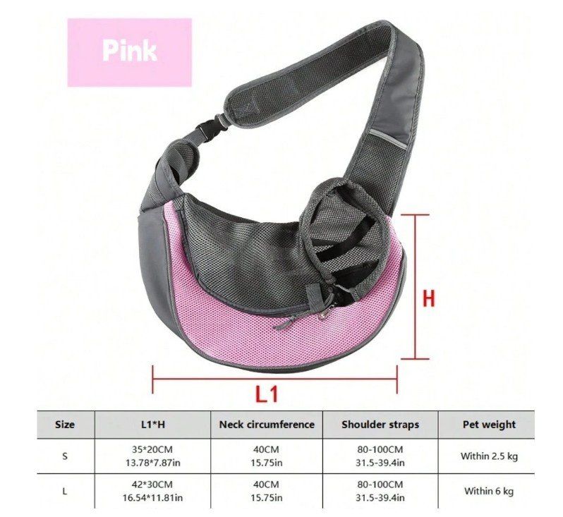 Sonstige Kleidung & Accessoires: Marsupio per cani piccolo rosa e grigio ottimo stato – Gebraucht aus Chiasso von Sasy2001 4
