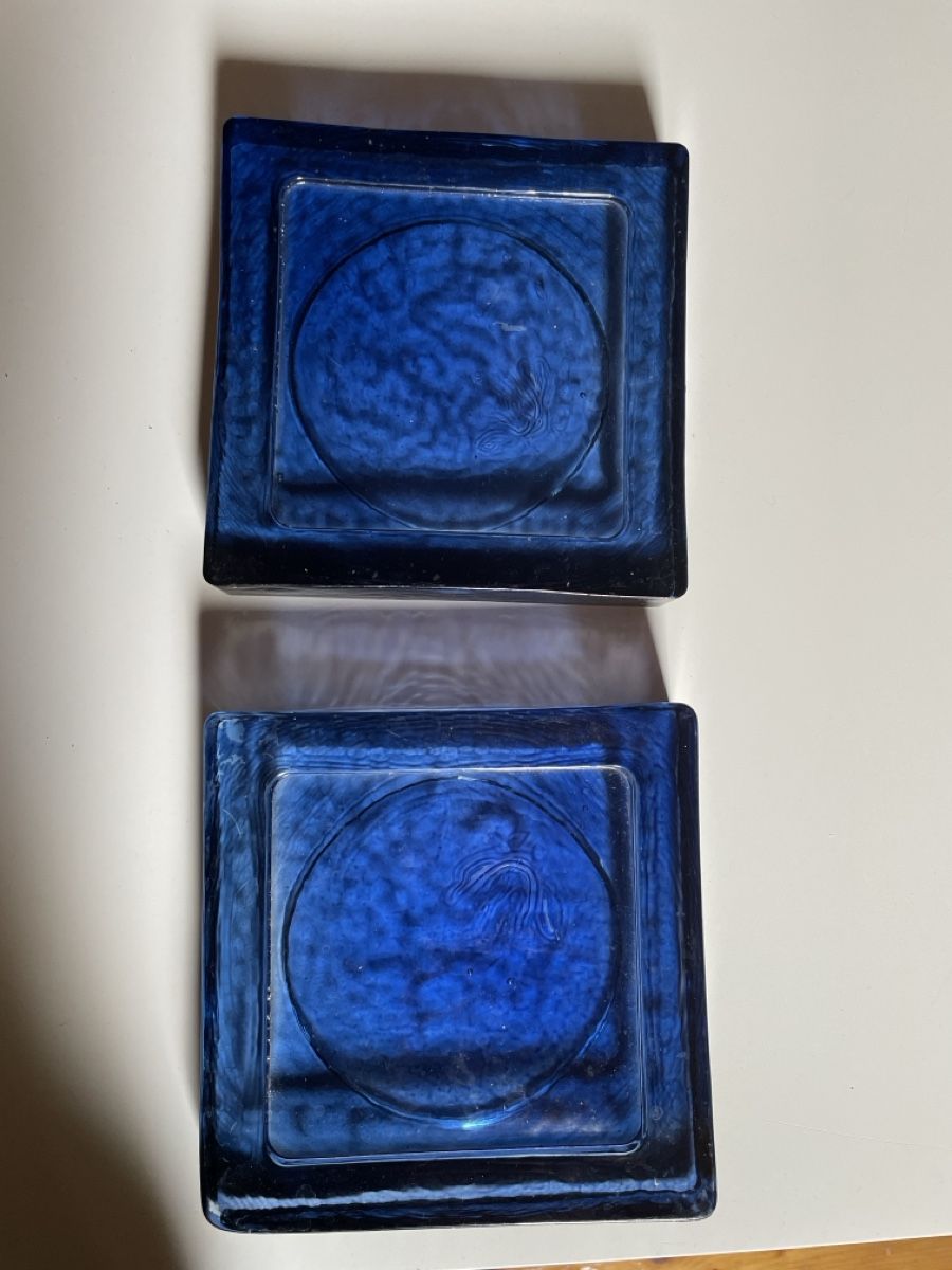 Sottobicchieri: Glas Untersetzer, blau, 2 Stück – Usato da Domat-Ems venduto da Amanda78