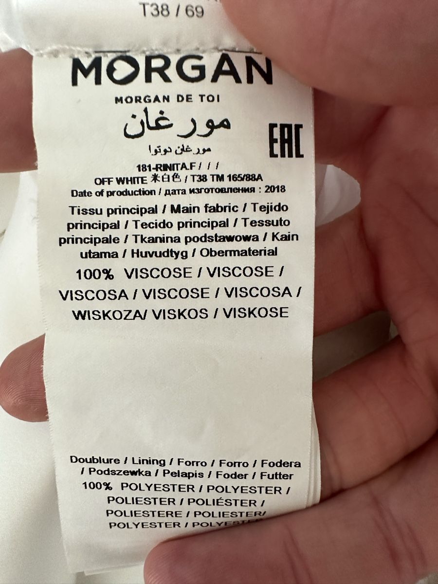 Morgan Vestiti: Robe blanche Morgan Taille 38 neuf avec étiquette – Nuovo (secondo la descrizione) da Châtelaine venduto da Alexandra.jankowski 7