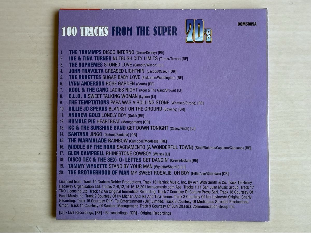 CD: 5 CD 100 Tracks Super 70s Compilation Vol. 1 – Usato da Oberried Brienz venduto da Chyara 3