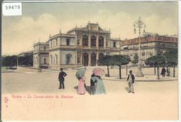 Geneve - Le Conservatoire de Musique - animee - coloriert