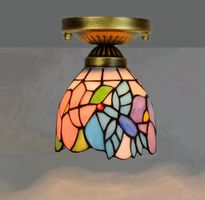 Plafonnier  style Tiffany en vitrail salon, cuisine,chambre