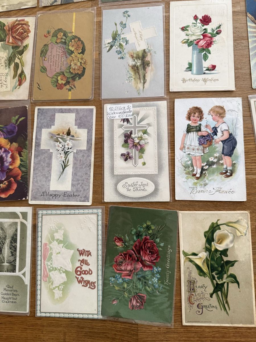 Cartoline postali: Konvolut Ansichtskarten Blumen und Ostern Glückwunschkarten – Usato da Goldach venduto da Messerguru 5