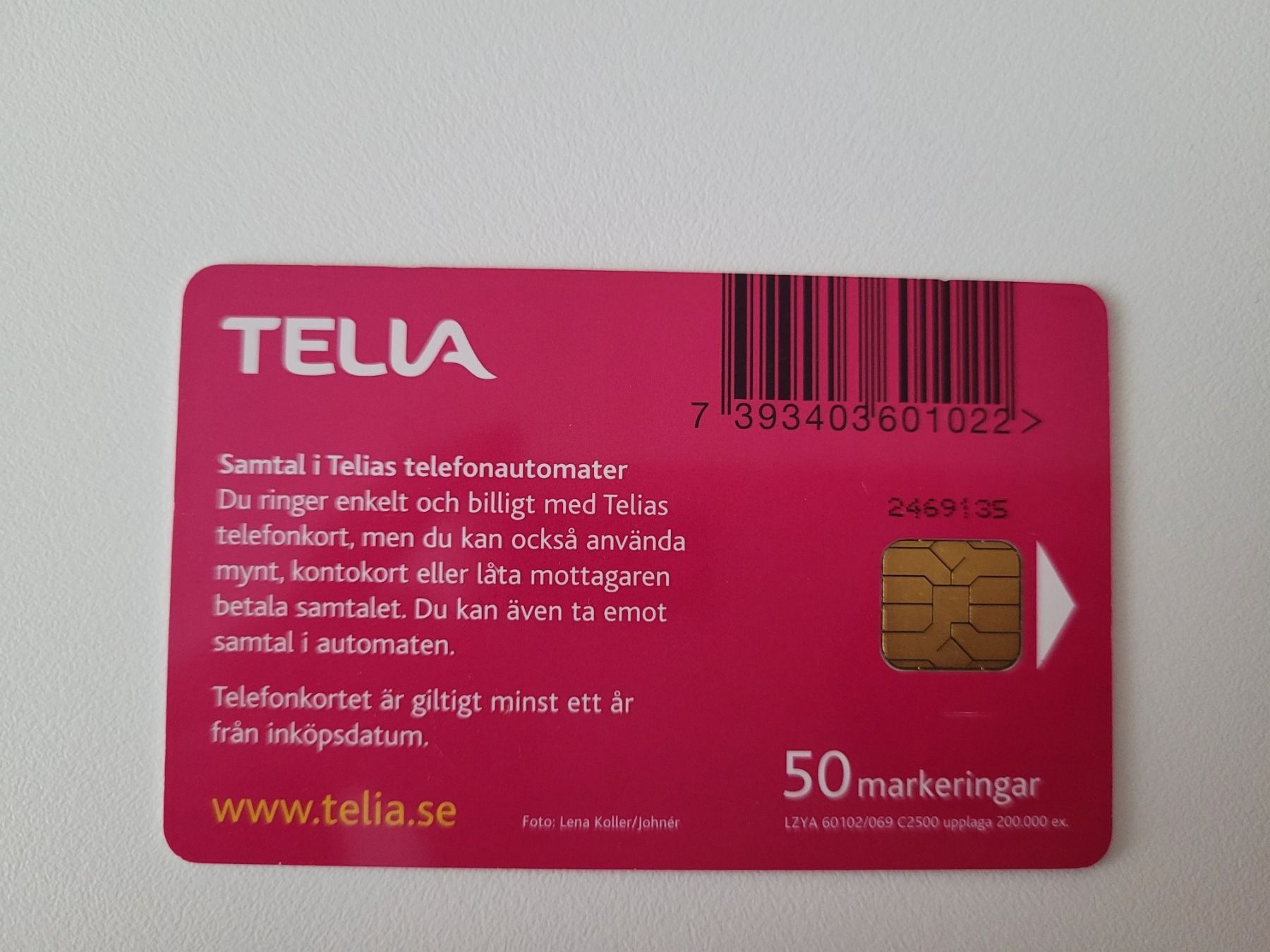 Cartes de téléphone: Telefonkarte Schweden – D'occasion à Inwil par Flower2325 1
