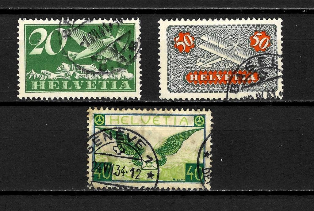 Tutti i francobolli: 1934-1941 Schweiz Flugpost /° – Usato da Sorengo venduto da eme_wk9w