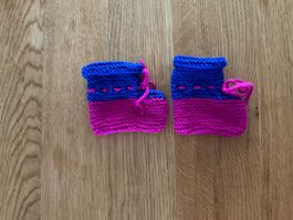 Handgestrickte Baby-Finkli - Bebe- Socken