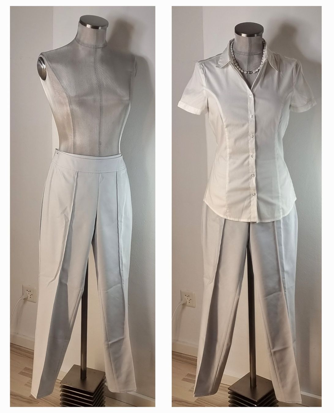 S.Oliver Hosen: 38 M S.OLIVER hellgraue Bundfaltenhose slimfit stretch – Neu (gemäss Beschreibung) aus Dürnten von Bachtelsurfer 1