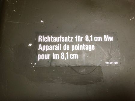 Schweizer Armee Richtaufsatz 8.1cm Minenwerfer iAlubox Kern