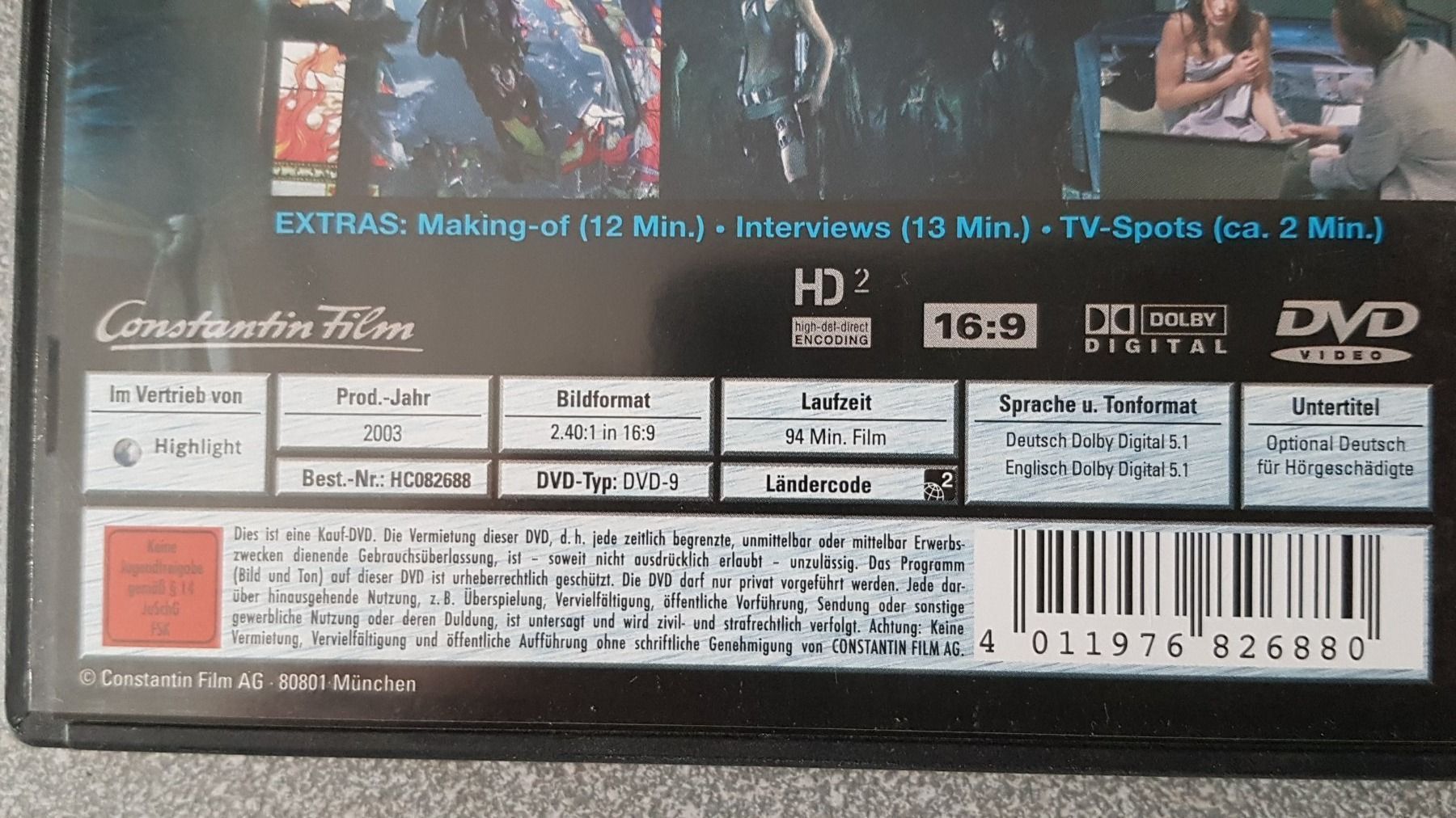 Tous les DVDs: DVD Resident Evil: Apocalypse / Milla Jovovich – D'occasion à Oetwil am See par fineli2 1