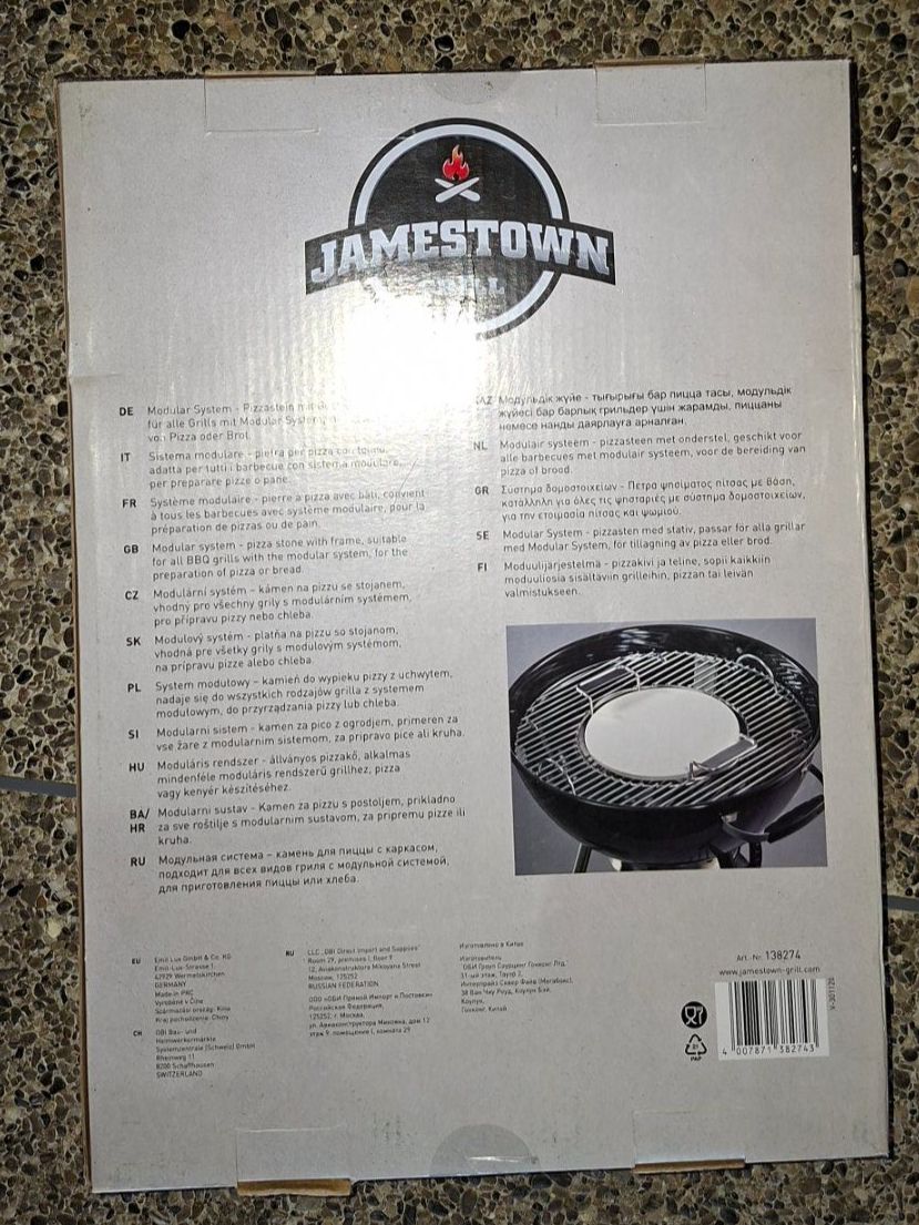 Griglie: Pizzastein für Grill 28cm Durchmesser – Nuovo e nell'imballaggio originale da Herrenschwanden venduto da dvonburg 2