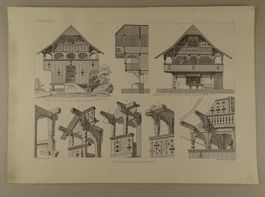 LANGNAU, SPEICHER-BAUTEN, STAHLRADIERUNG VON GLADBACH 1897