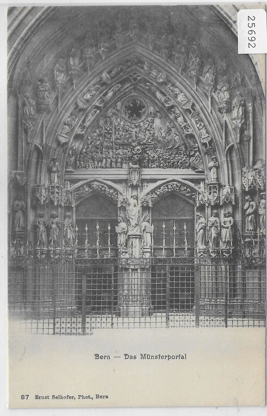 Cartoline postali: Bern - Das Münsterportal – Antico da Ettingen venduto da Kartenplanet