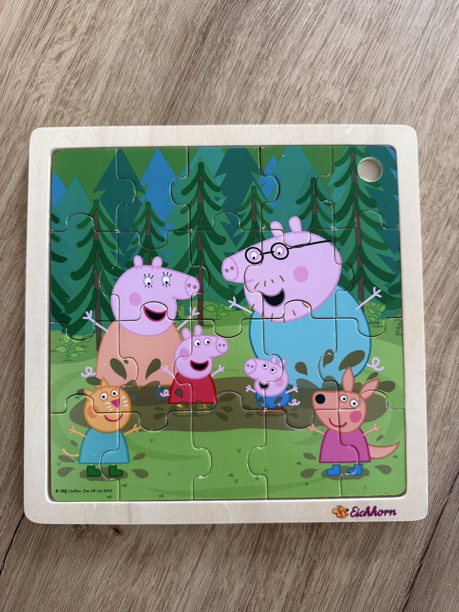 Puzzle: Peppa Pig Holzpuzzle - Matschepfütze – Usato da Neudorf venduto da neofermenos