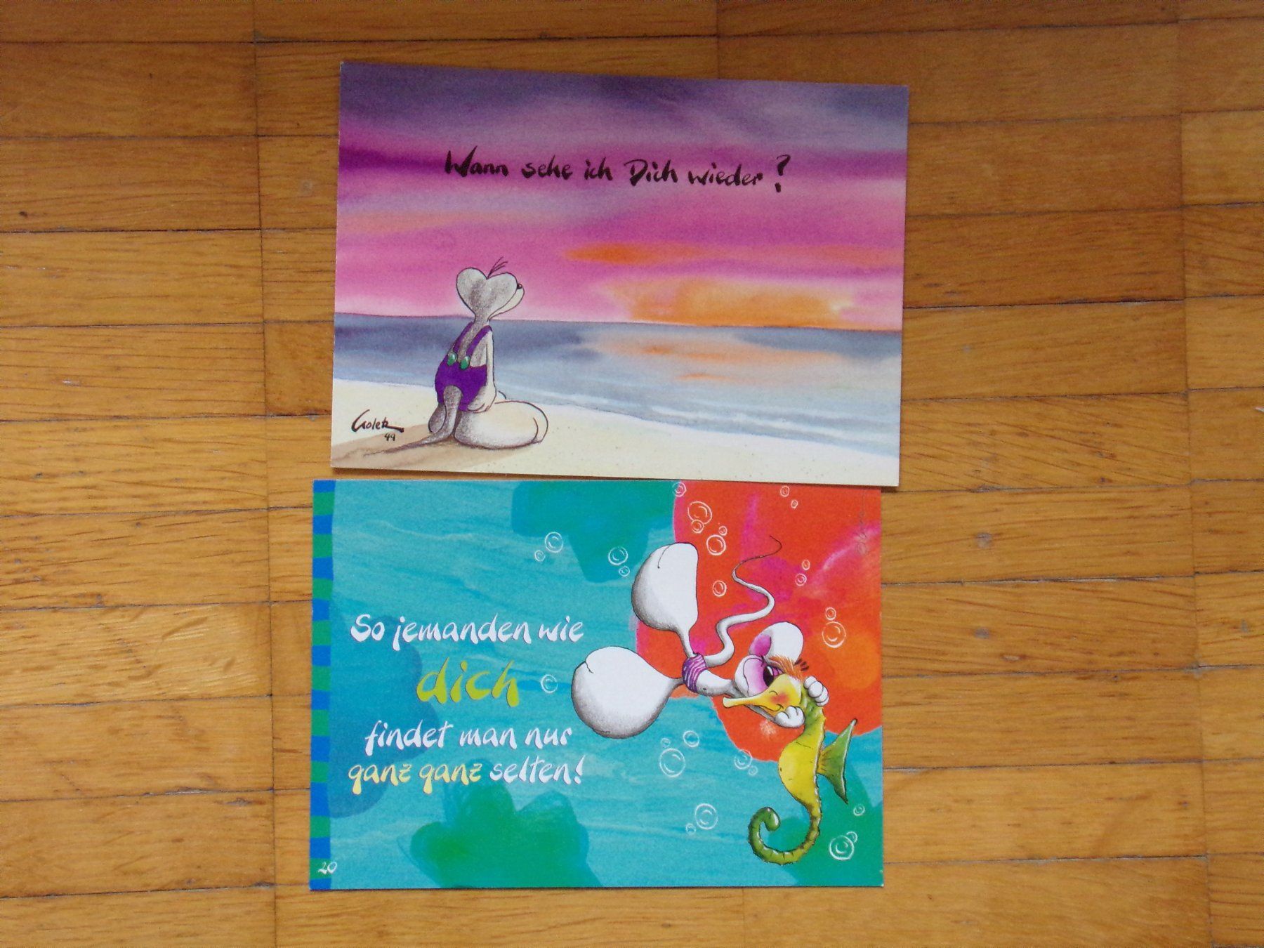 Cartoline postali: Diddl Postkarten  2 Stück  Set O71 – Usato da Winterthur venduto da Jessi_di