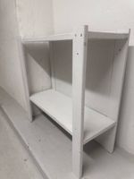 Kleines Holzregal/Schuhregal, weiss, Höhe 75cm, gebraucht
