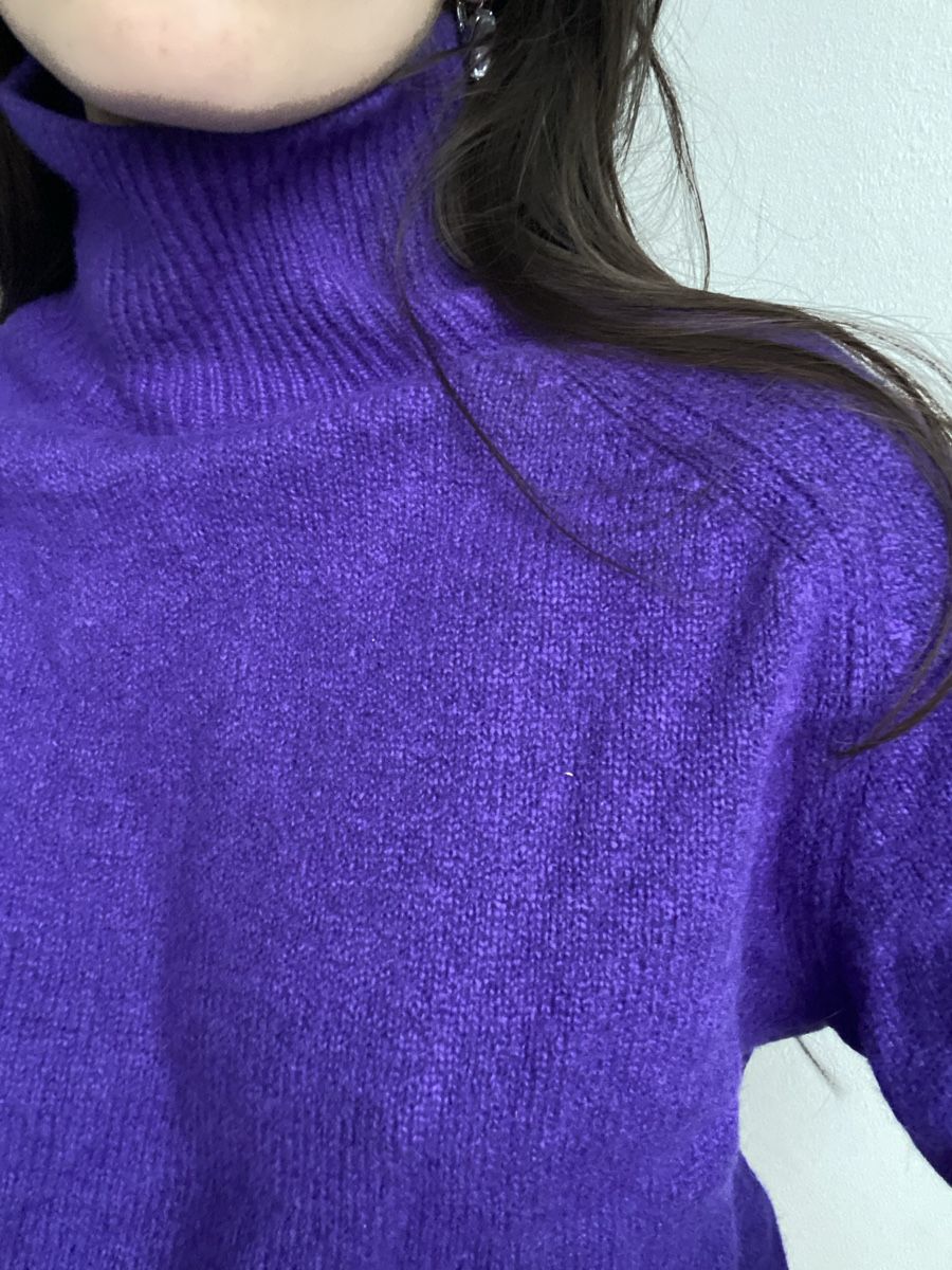 Massimo Dutti Maglioni & Felpe: Massimo Dutti Rollkragenpullover XS lila aus Wolle – Nuovo (secondo la descrizione) da Zürich venduto da cas_x6pw 3
