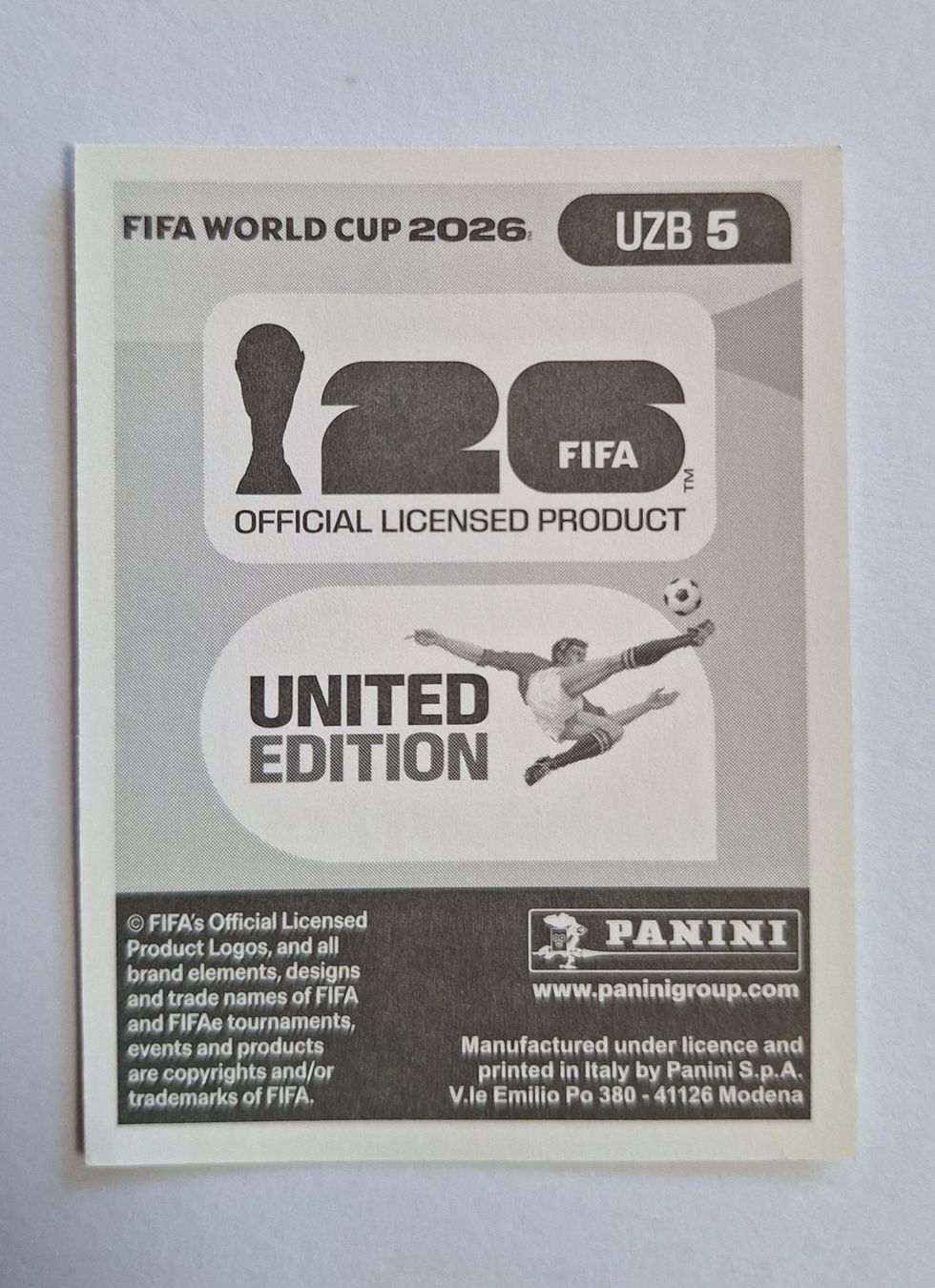 Panini Carte collezionabili: Panini Umar Eshmurodov UZB 5 – Nuovo (secondo la descrizione) da Romanens venduto da Crocette 1