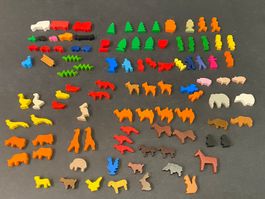 Diverse 99 Tier, Baum, Mensch, Fahrzeug, usw. Figur aus Holz