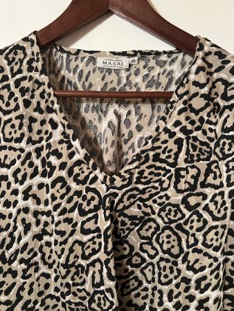 Masai Tunika, Gr. 38, Animal Print, 100% Viskose, neuwertig