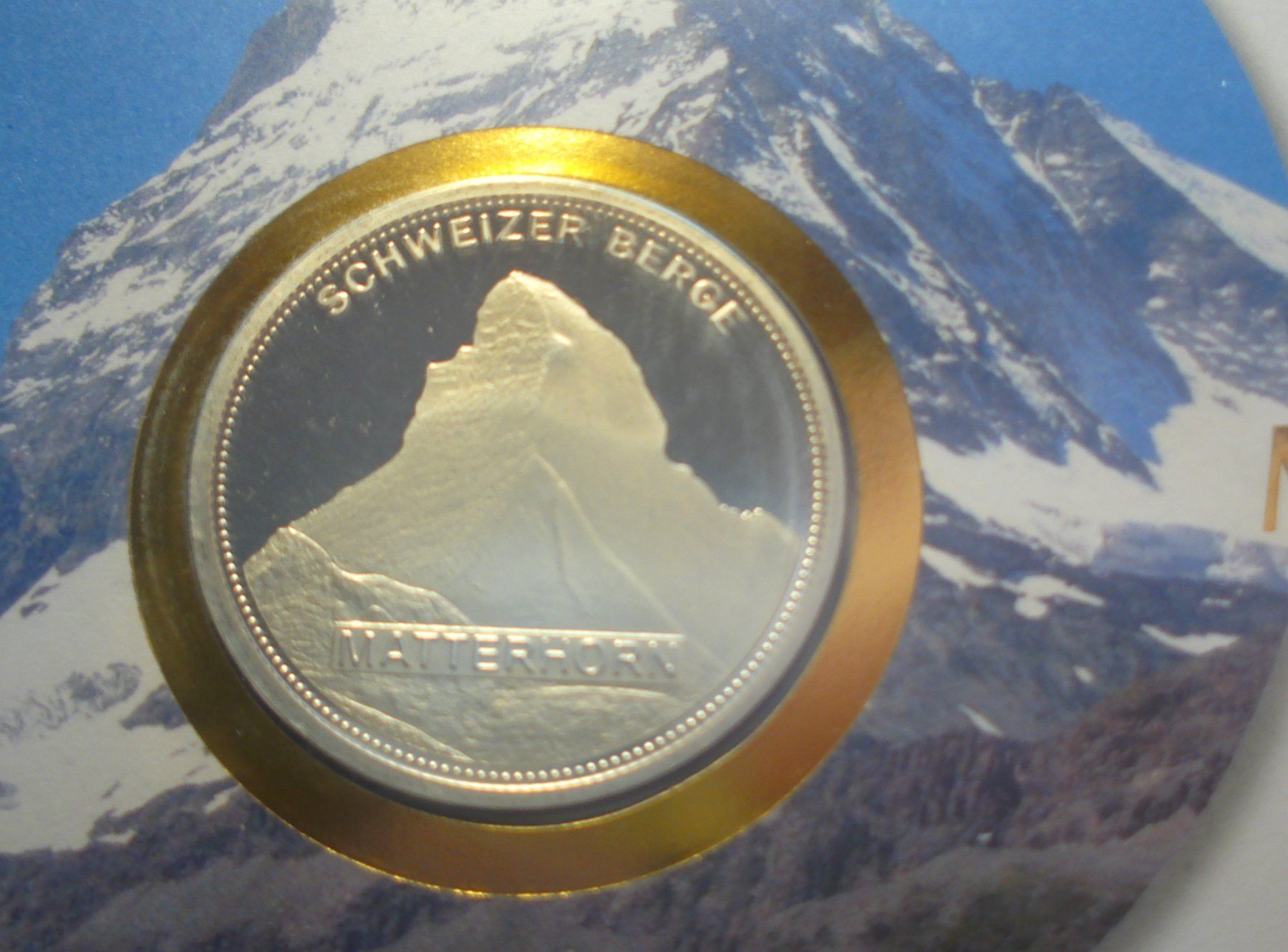 Alle Briefmarken: Medaillenbrief Matterhorn, 2011, versilbert – Gebraucht aus Niederwil AG von morostahu 1
