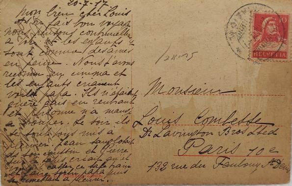 Cartoline postali: LUGANO - 1917 – Usato da Delémont venduto da Domdom1 1