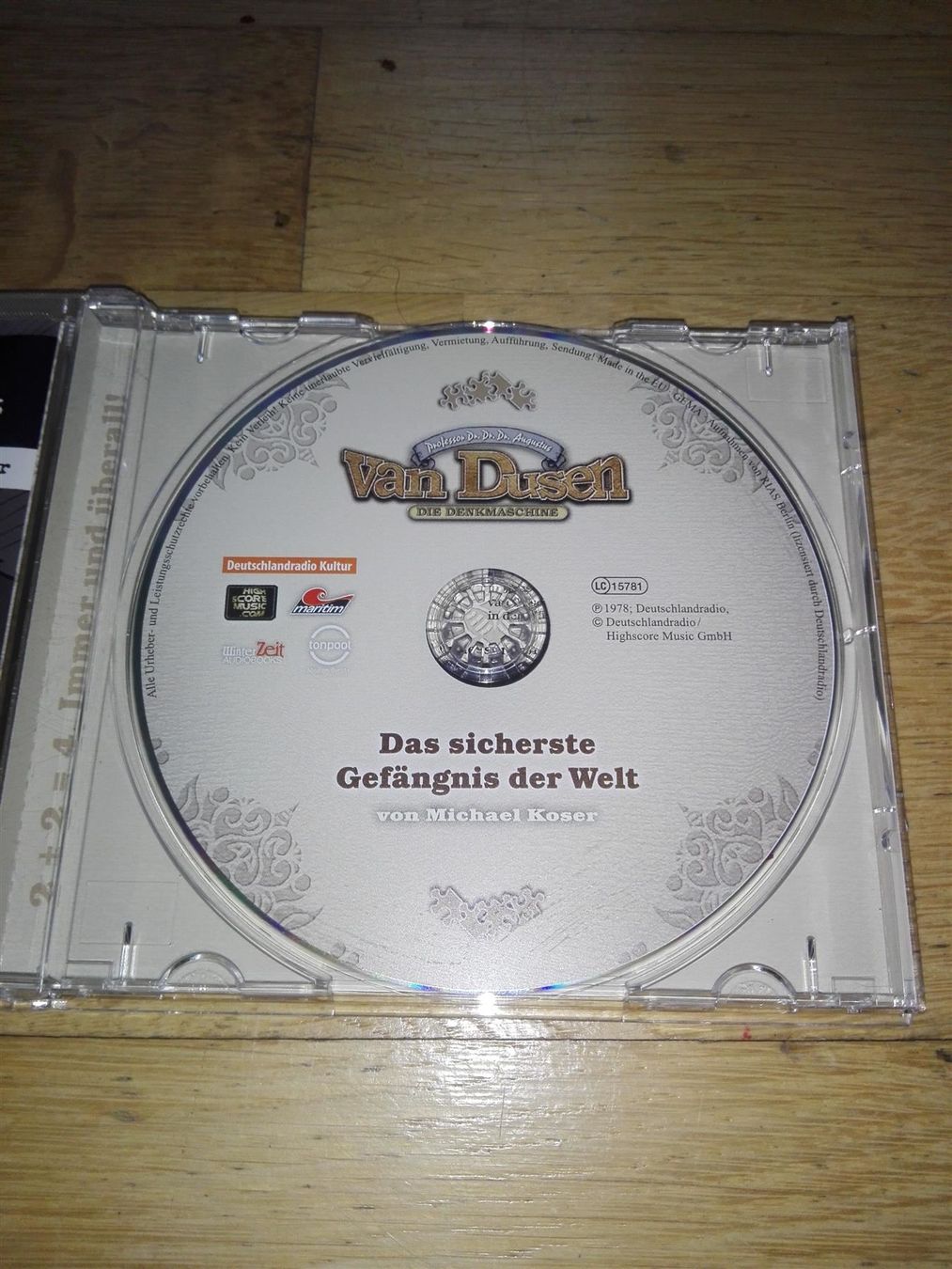 Audiolibri: Prof.Dr. A. Van Dusen (Die Denkmaschine) – Usato da St. Gallen venduto da elk2021 2