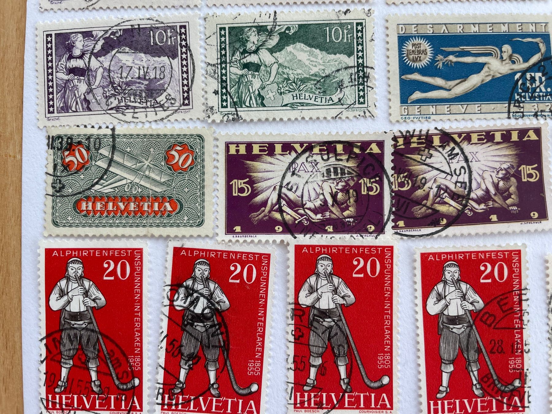 Tutti i francobolli: 50 timbres HAUTE VALEUR dès 20.- – Usato da Sonceboz-Sombeval venduto da Comment2