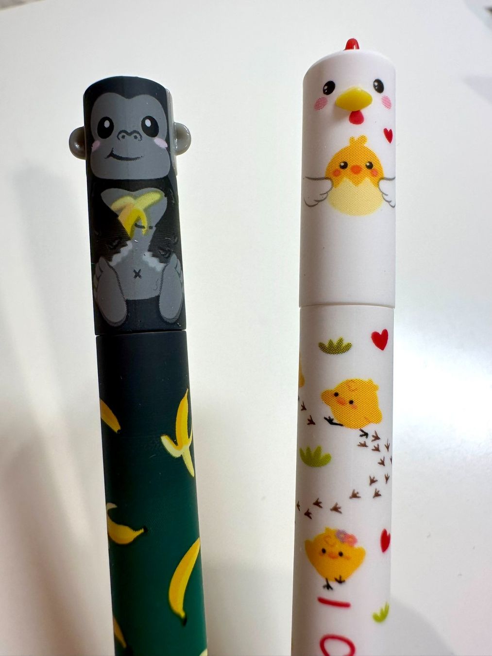 Legami Stifte & Marker: NEW!!! Legami 2x stylos effaçables Gorille & Poule – Neu und originalverpackt aus Bernex von euma1976
