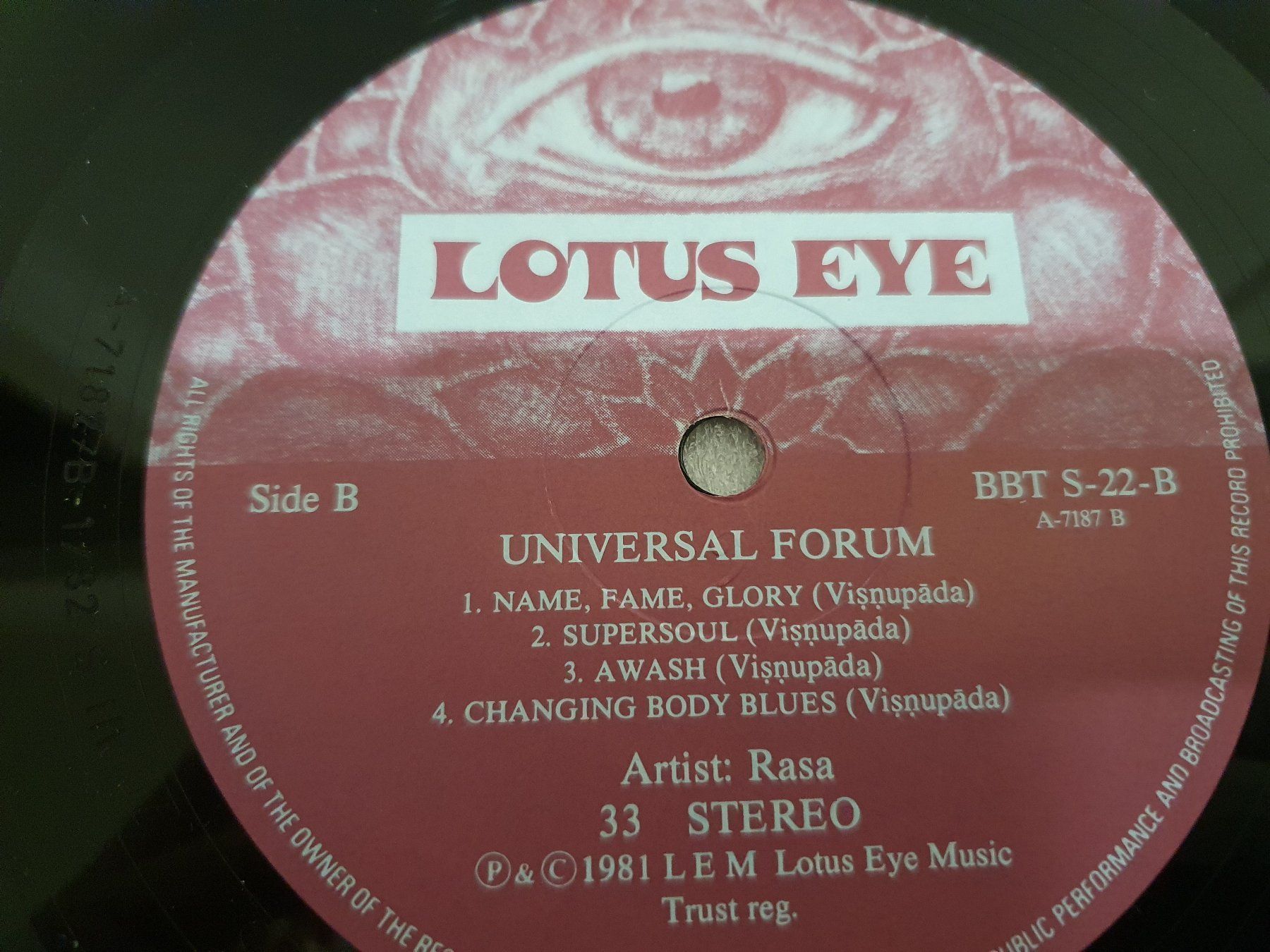 Dischi in vinile: Rasa - Universal Forum ( LP, Rock ) – Usato da Uster venduto da Vinyl-Leidenschaft 7