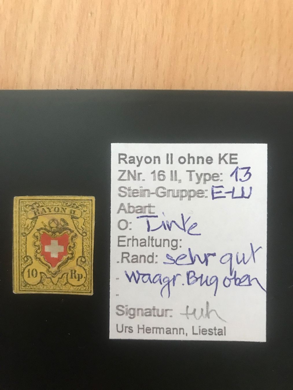 Tous les timbres: Rayon 16 II ohne KE - E-LU mit Kleinattest – D'occasion à stäfa par brandy66