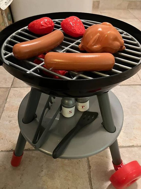 JOYIN 34 PCS Jouet BBQ Grill Set, Enfant Grill playset, Little Chef Faire Semblant de Jouet, Cuisine Cuisine Jouet Interactive BBQ Jouet Set pour Enfants