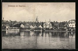 Immensee am Zugersee, Dampfer vor Hotel 