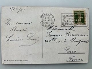 Cartes postales: Geneve Le Monument Brunschwig – D'occasion à Sargans par nicsam1815 1