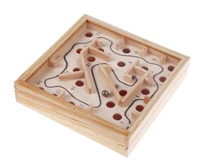 Spiele: Holz Labyrinth Pocket small Version Maze Kugel Spielzeug – Neu und originalverpackt aus Dättlikon von easythings 1
