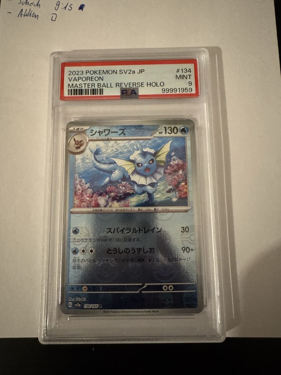 Pokémon Sammelbilder & Trading cards: Pokemon PSA Vaporeon Mint – Gebraucht aus Liebefeld von Kevjpm