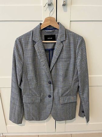 Opus Blazer Janinka Square grau-blau Gr 38