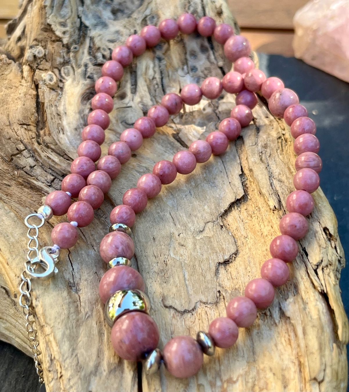 Catenine: Rhodonit Kette – Nuovo e nell'imballaggio originale da Diegten venduto da hamofi57 3