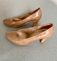 Damen Schuh Pumps - beige Lackleder - von Gabor