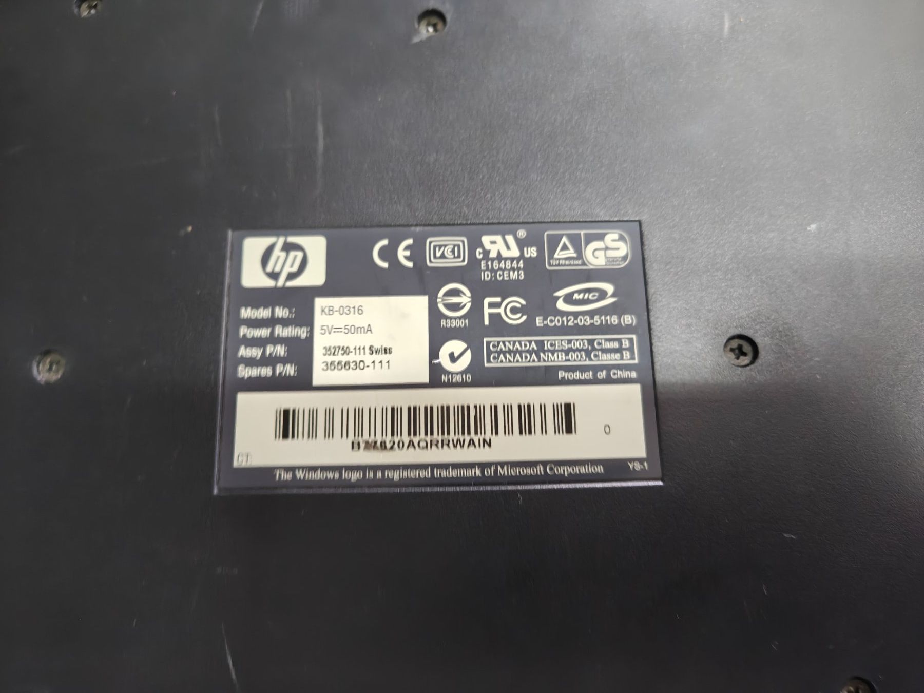 Hewlett Packard Tastiere: 5 Stück Tastatur – Usato da Uerkheim venduto da Justi.y 5