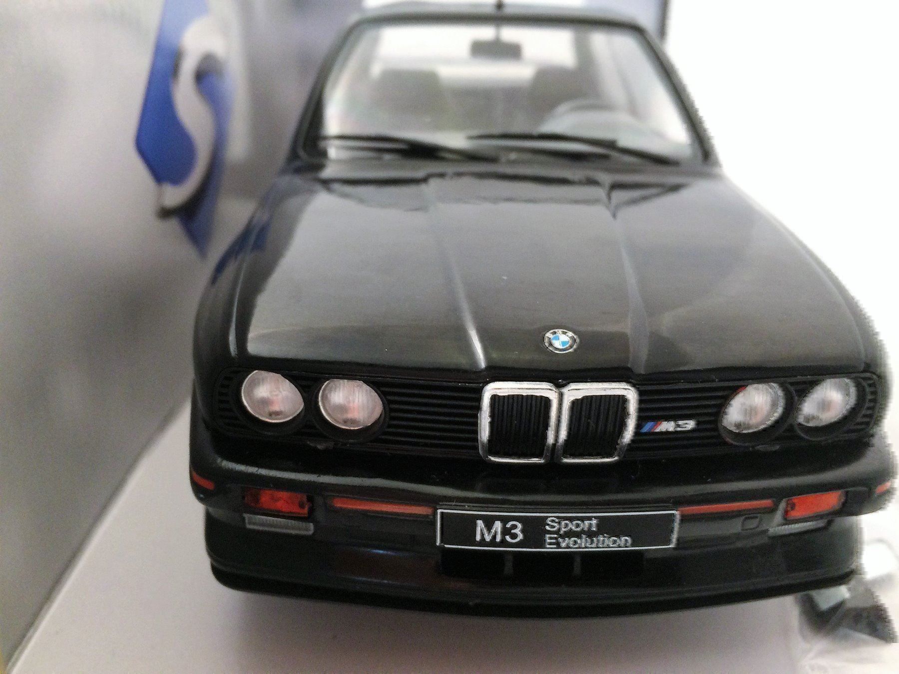 BMW Modellini d'auto: BMW E30 Sport Evo, schwarz – Nuovo e nell'imballaggio originale da Erlenbach im Simmental venduto da Model_box 1