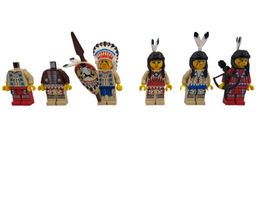 LEGO Wild West Minifigure und torsos Indianer x6