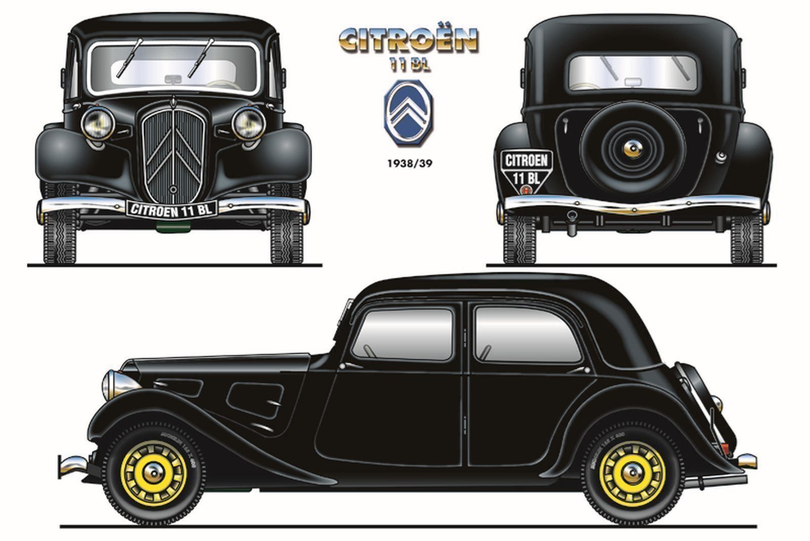 Citroën Insegne: Blechschild-CITROEN 11 BL – Nuovo e nell'imballaggio originale da Rupperswil venduto da big-one-sale