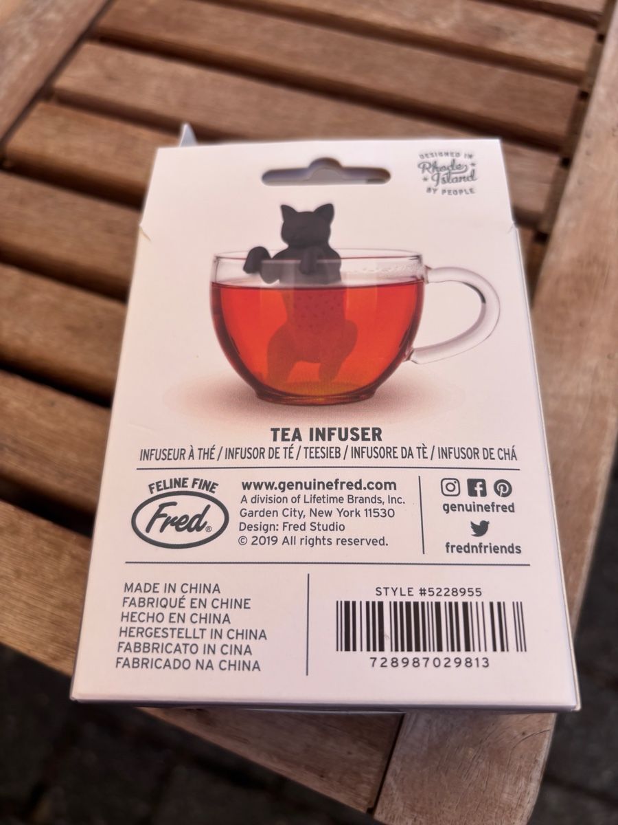 Elettrodomestici da cucina: Tee-Ei schwarze Katze Fred Friends Purr Tea – Nuovo e nell'imballaggio originale da Vielbringen Worb venduto da bfa_y725 2